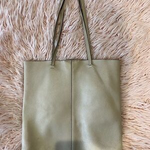 Banana Republic Beige Leather Tote